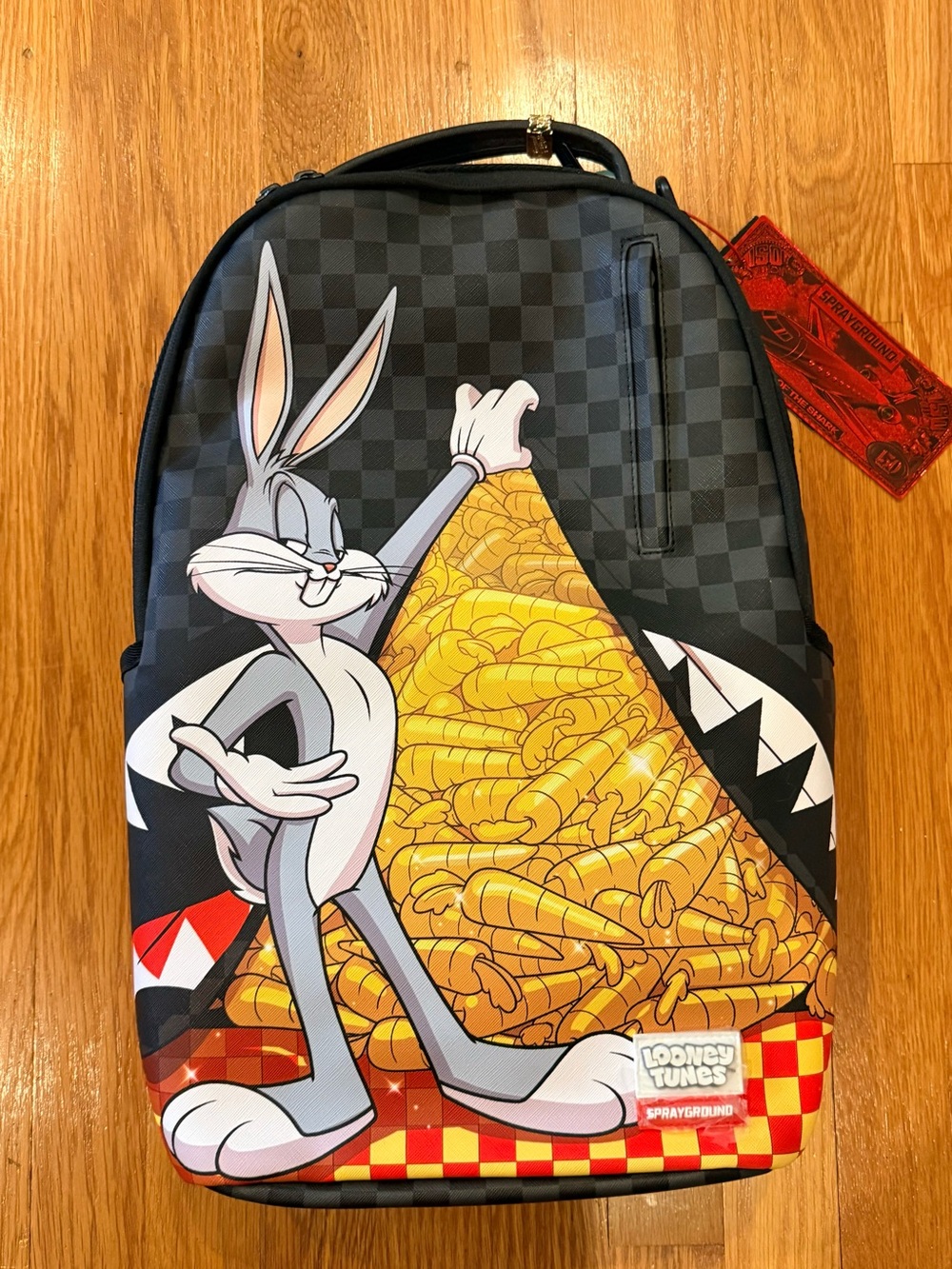 Sprayground Limited Edition, Bugs Bunny Money Carrot Stack Backpack. NWT